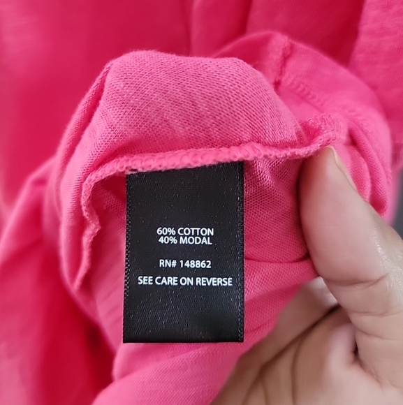 Torrid Cotton Modal Surplice Faux Wrap Top Pink Ruffle Stretch Size 2X - Picture 5 of 6